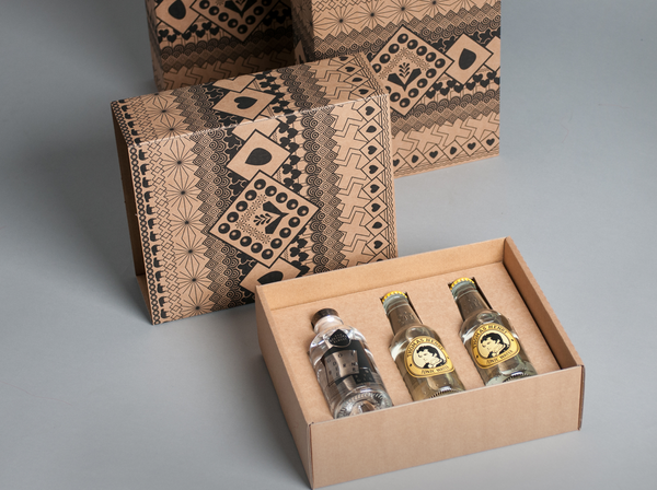 Maturi Gin-Glas Handbemalt In Gold – 625 Ml, In Geschenkbox – Perfekt Als Hochwertiges Präsent Für Genießer